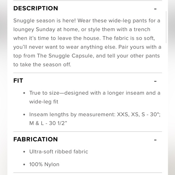 🆕 Alo Yoga Snuggle Up High-Waist Wide Leg Pants - Picture 8 of 16